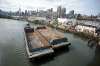 Sea Wolf arrives with barges for Sims Metal - Queens Terminal