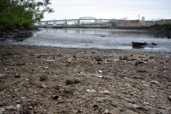 Low tide at Maspeth Creek, 49th Street